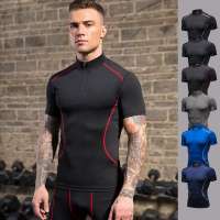 Sports Running Bodybuilding Yoga Fitness Athletic Shirt Men