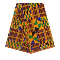 African Kente Dress Designs Fabric Super Real Cotton Kente Style Colorful Fabrics