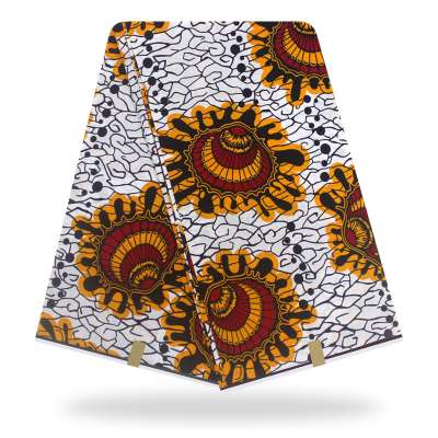 In Stock African Ankara Style Super White Java Cotton Fabric for African Chitenge Dress