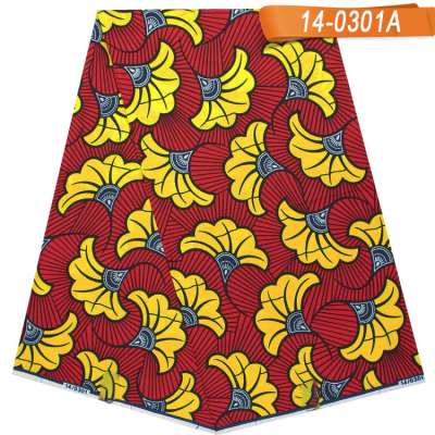 Zambia Wax Print Ankara Style Fabrics Customized Colorful Fabric for African Kitenge Dress Design