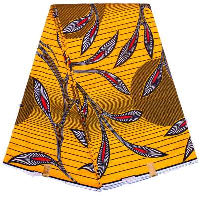 100% Cotton Africa Wax Prints Fashion Kitenge Designs Fabric Super Real Fabric for Women Dress