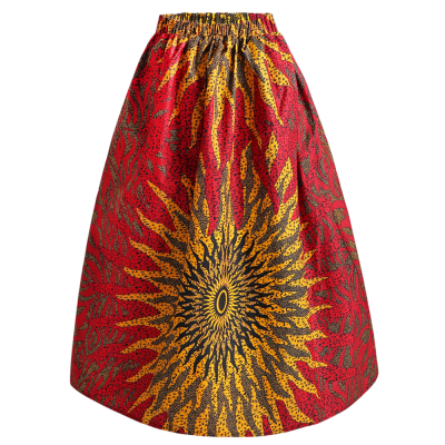 Fashion Women High Waist plus size long maxi dress african kitenge dresses designs Ladies long skirt print clothing