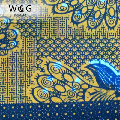 100% cotton wax print fabric for election / dashiki fabric China