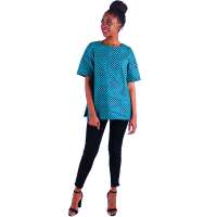 African print short sleeve T-shirt african fashion tops clothing for women